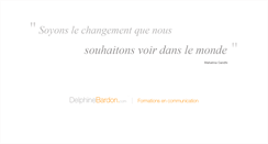 Desktop Screenshot of delphinebardon.com
