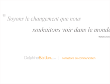 Tablet Screenshot of delphinebardon.com
